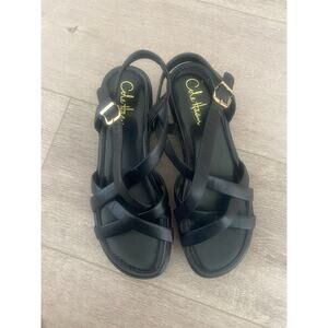 Cole Haan Black Strappy Sandals